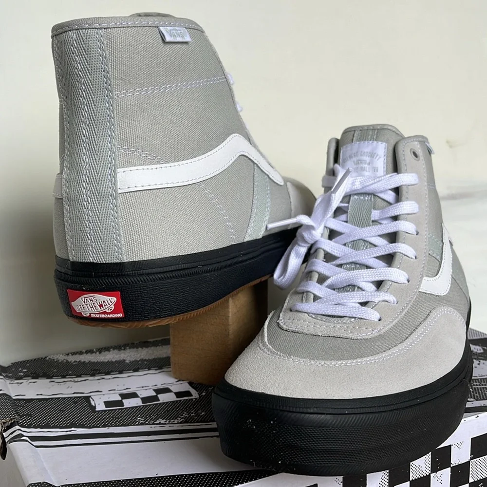 Vans Men’s Crockett High Light Gray/Black VN0A5JIGBH8 Sneakers